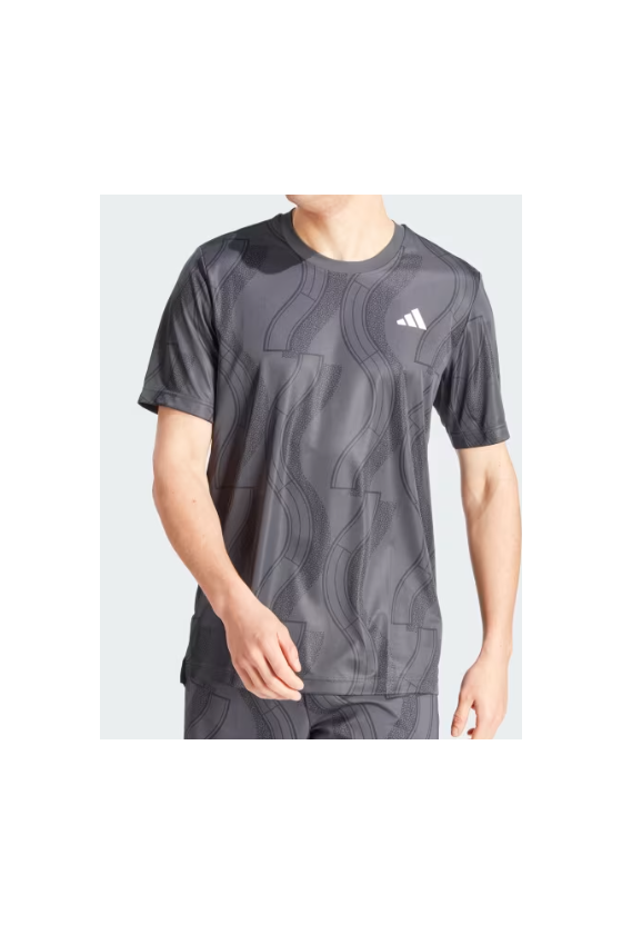 Tee Shirt  Adidas Club Graph Carbon/ Black Ip1882