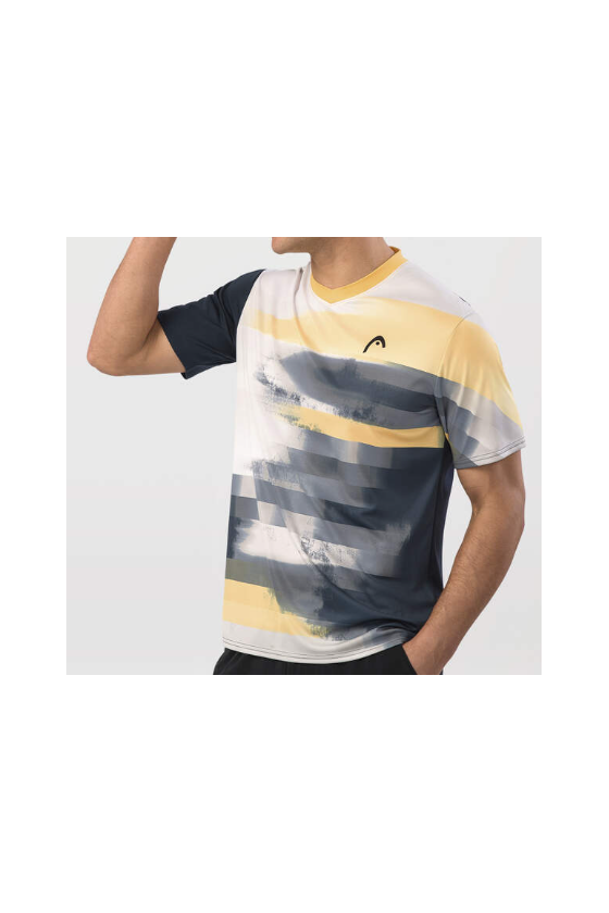 Tee Shirt Head Topspin Men 811564 Navy / Print Vision