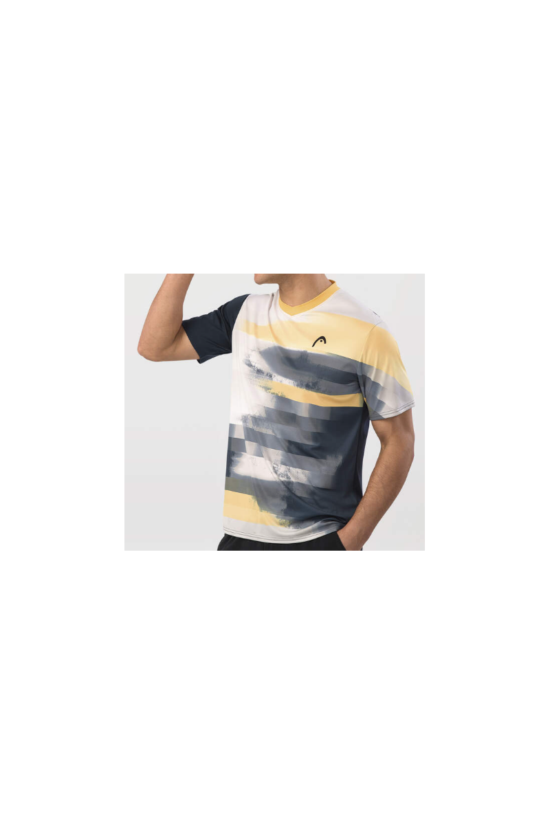 Tee Shirt  Head Topspin   Men 811564  Navy / Print Vision