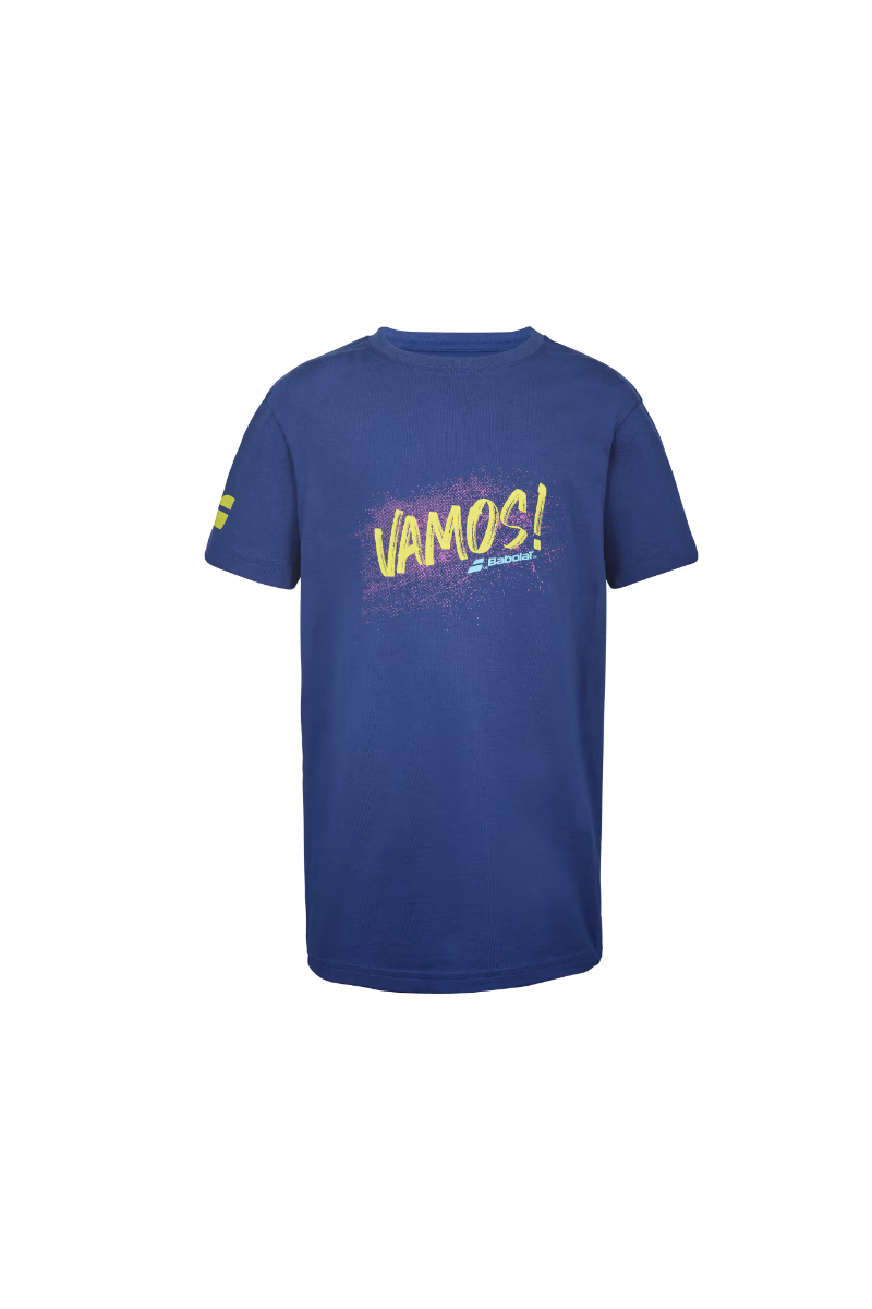 Tee Shirt Babolat Exercise Cotton Boy Sodalite Blue