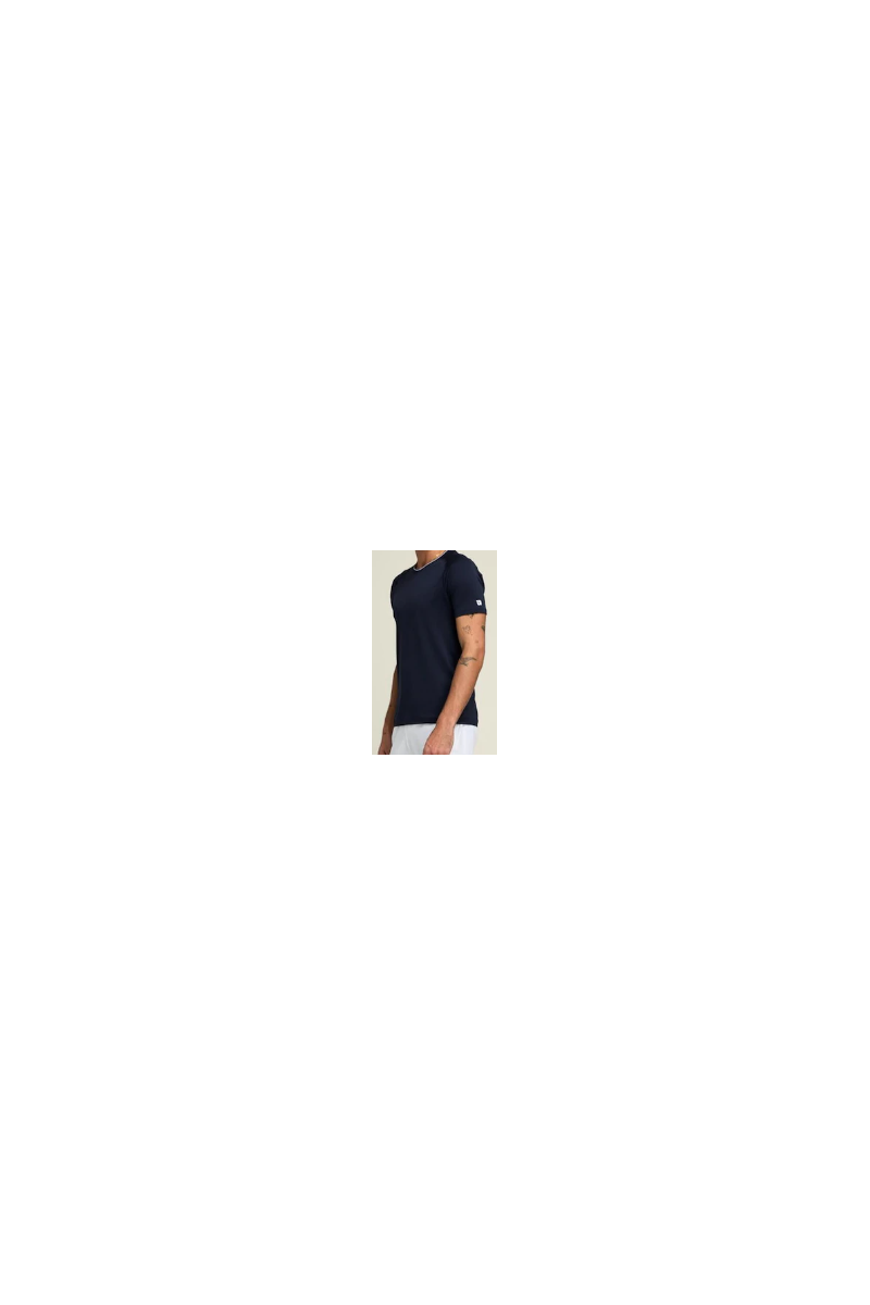 Tee Shirt Wilson Men Team Seamless Crew Classic Navy