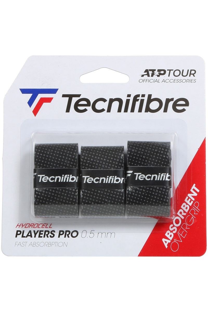 Surgrip Tecnifibre Pro Players Noir  X3 - Ecosport Tennis, Padel, Running