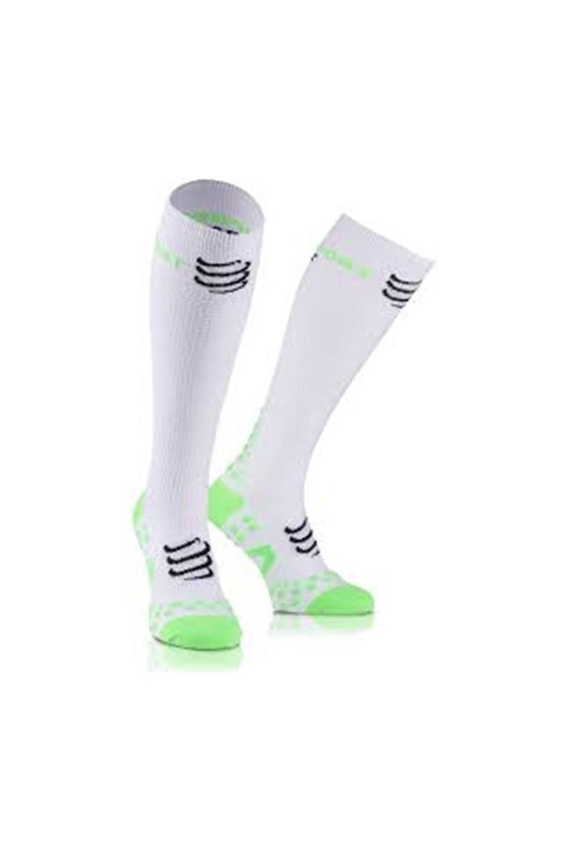 Chaussettes Compressport Full Racket White