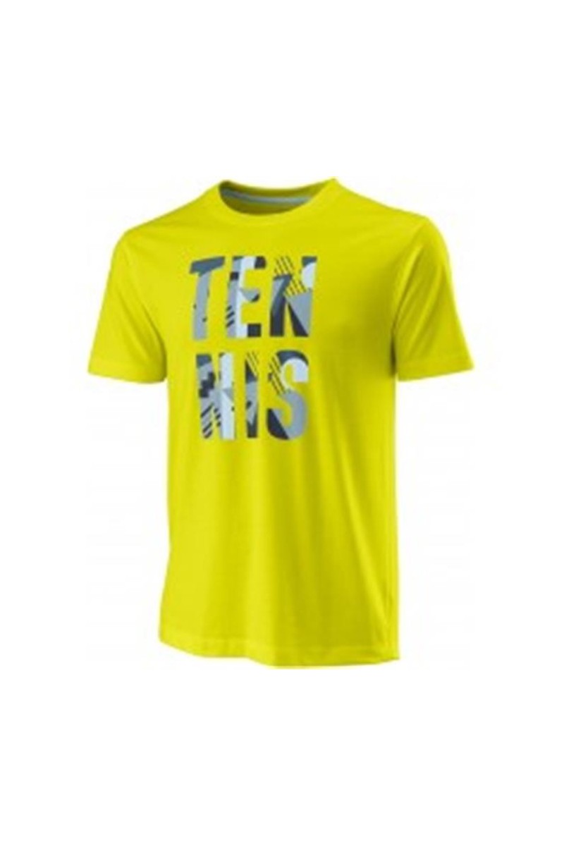 Tee Shirt Wilson Men Stacked  Tennis Tech  Wra804803