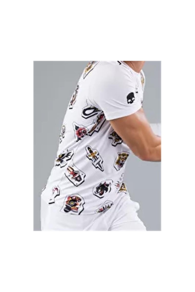 Tee Shirt Hydrogen Tattootech  White