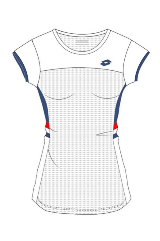 Tee Shirt Lotto Squadra Girl  Iii 218890 Blanc