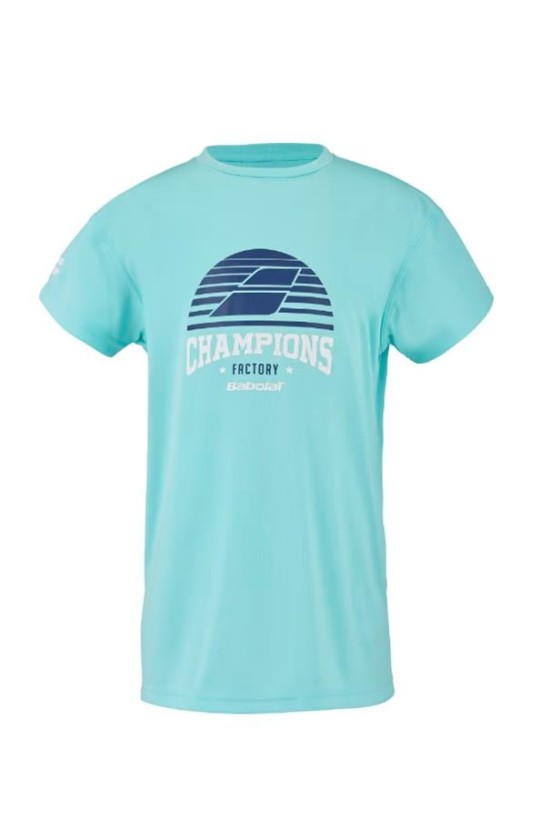 Tee Shirt Babolat Exercise Graphic Men Angel Blue Heather