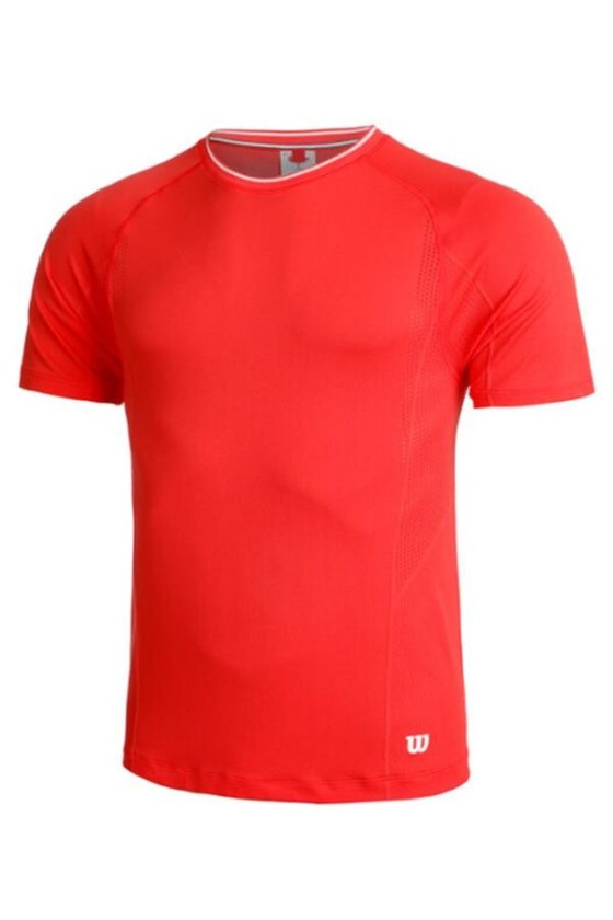 Tee Shirt Wilson Men Team Seamless Crew Infrared
