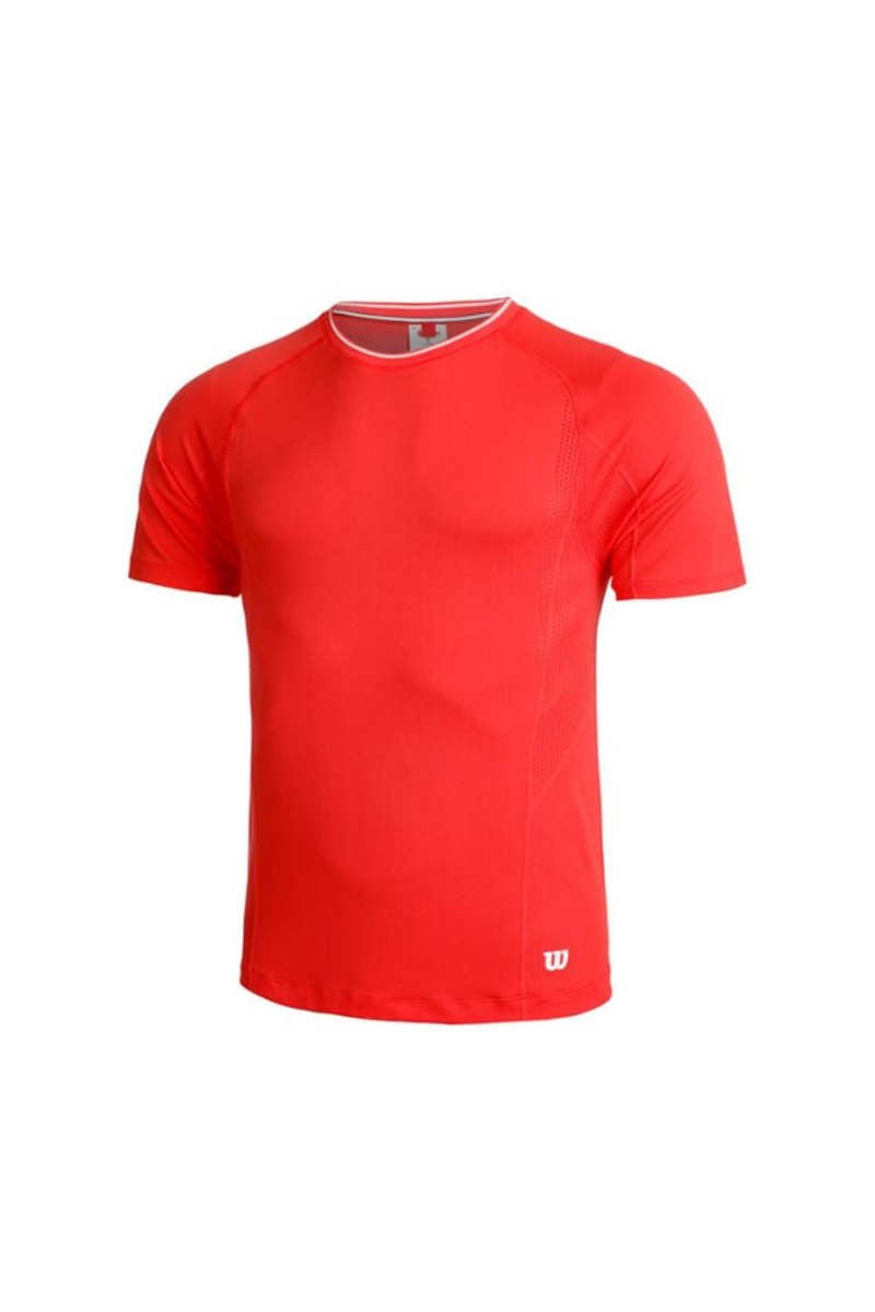 Tee Shirt Wilson Men Team Seamless Crew Infrared