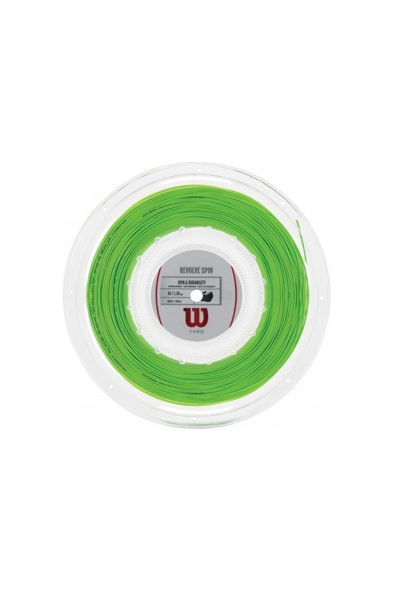 Bobine Wilson Revolve Spin Green 1.30 Mm - Ecosport Tennis, Padel, Running