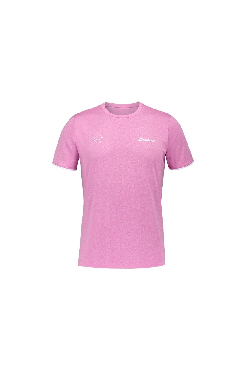 Tee Shirt Babolat Crew Neck Lebron 2025 Men  Pink  Hthr - Ecosport Tennis, Padel, Running
