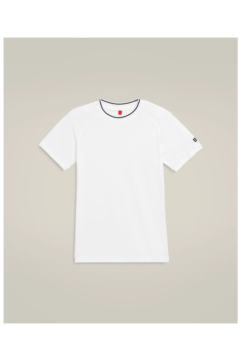 Tee Shirt  Wilson Yb Youth Team Seamless Crew Br White - Ecosport Tennis, Padel, Running