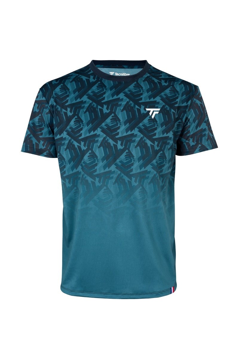 Tecnifibre X-Loop Tee Teal Men - Ecosport Tennis, Padel, Running