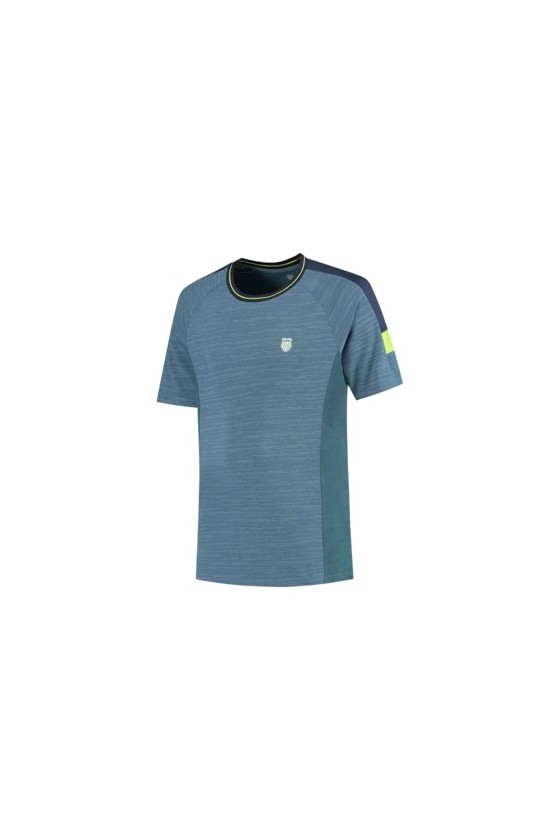 Tee Shirt Dunlop Ks Tac Hypercourt Melange 2 Men Indian Teal