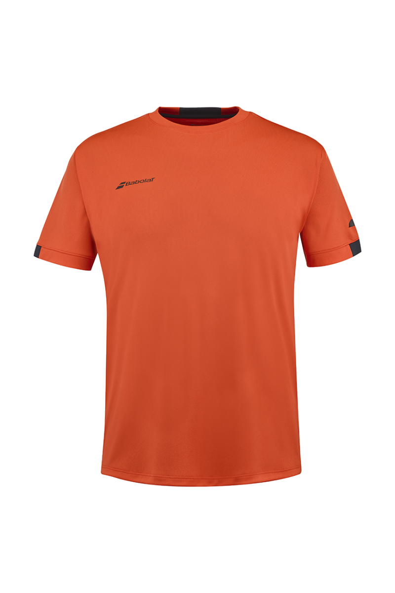 Tee Shirt Babolat Play Crew Neck Men Fiesta Red - Ecosport Tennis, Padel, Running