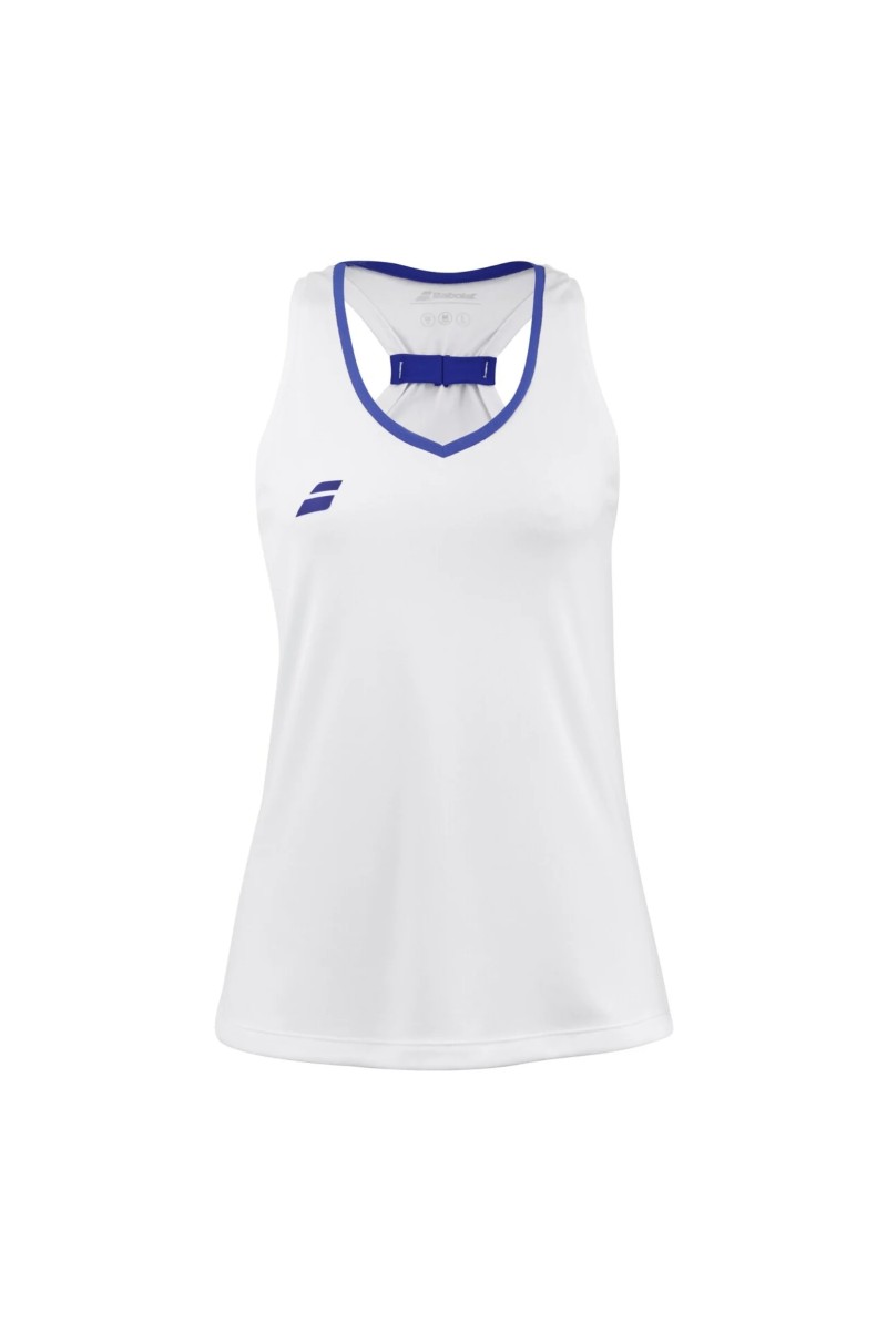 Babolat Play Tank Top Girl White/White - Ecosport Tennis, Padel, Running
