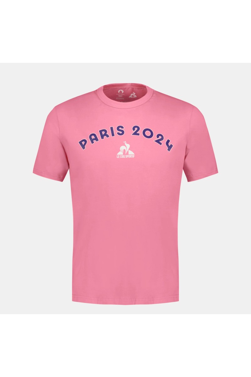 Tee Shirt Le Coq Sportif Men P24 Ss Graphic Pink Carnation 2410271