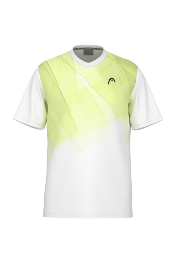 Tee Shirt  Head Topspin   Men 811235 Print Vision/Lightlime