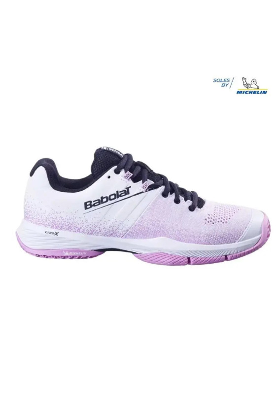 Chaussure Babolat Padel Sensa Women white/ lilac