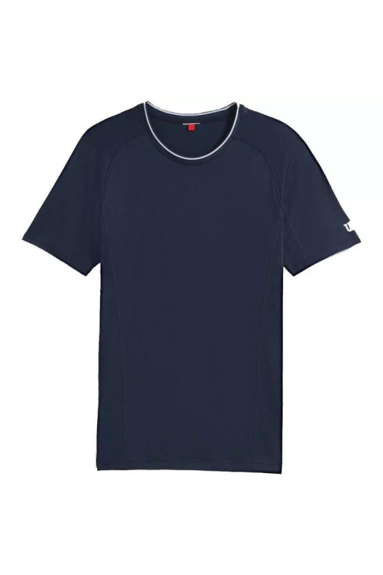 Tee Shirt Wilson Men Team Seamless Crew Classic Navy
