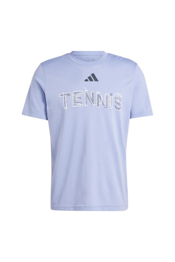 Tee Shirt Adidas M Tns Hivis G T Blue Spark Iw0143