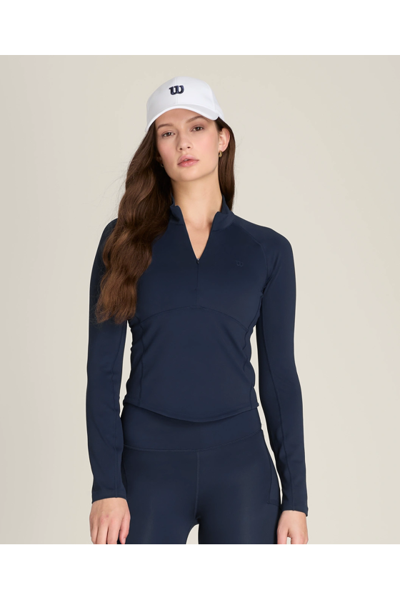 Veste Zipée Wilson Femme Baseline Half zip classic navy WW00556531DBC
