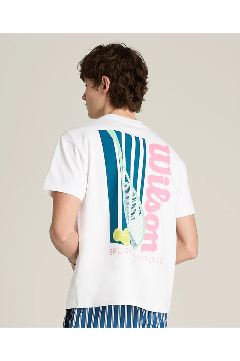 Tee shirt Wilson Homme Classic coton Graphic Sandrift CS WN00016W002002