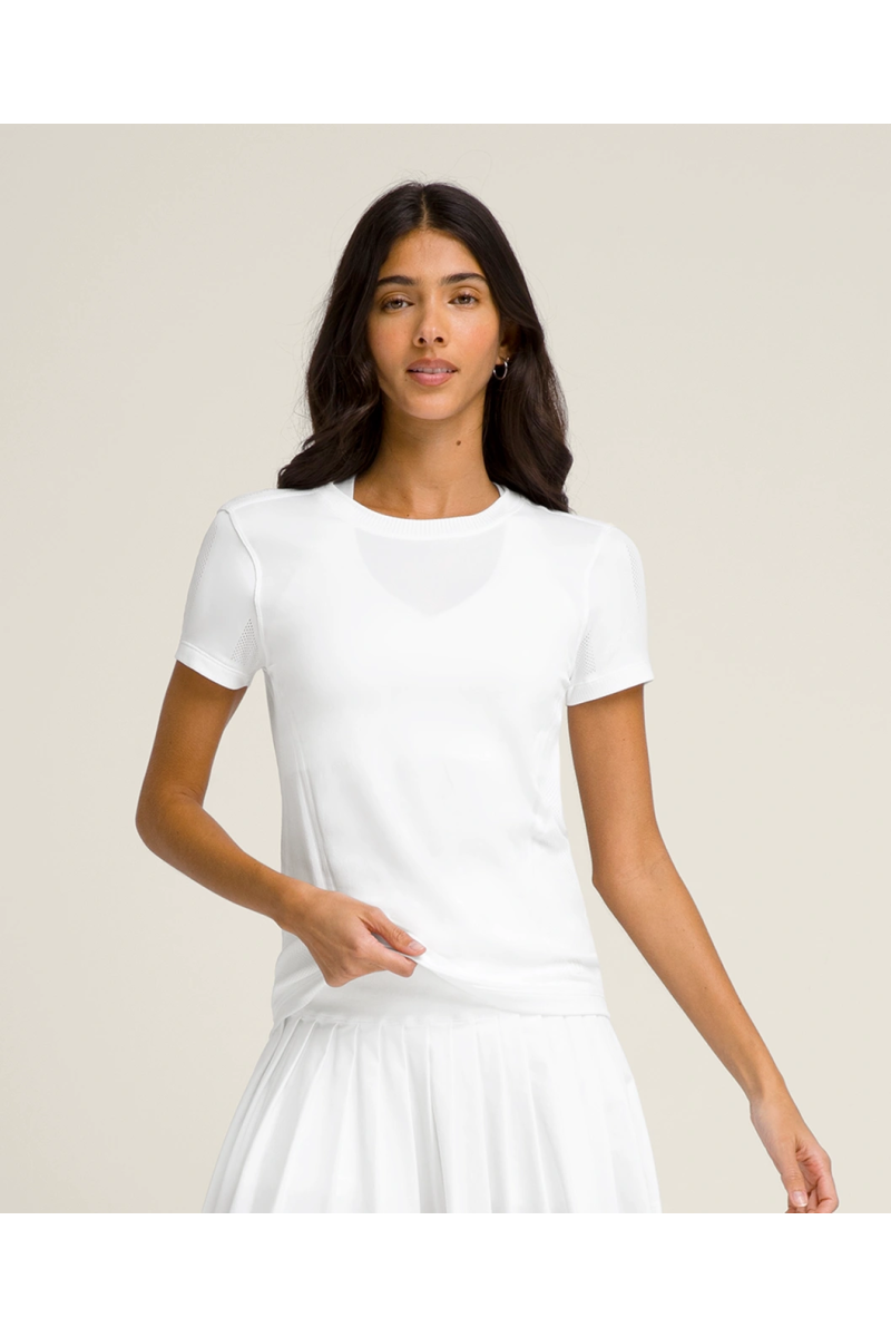 Tee shirt Wilson Femme Pro Seamless bright White WW00593511WTA