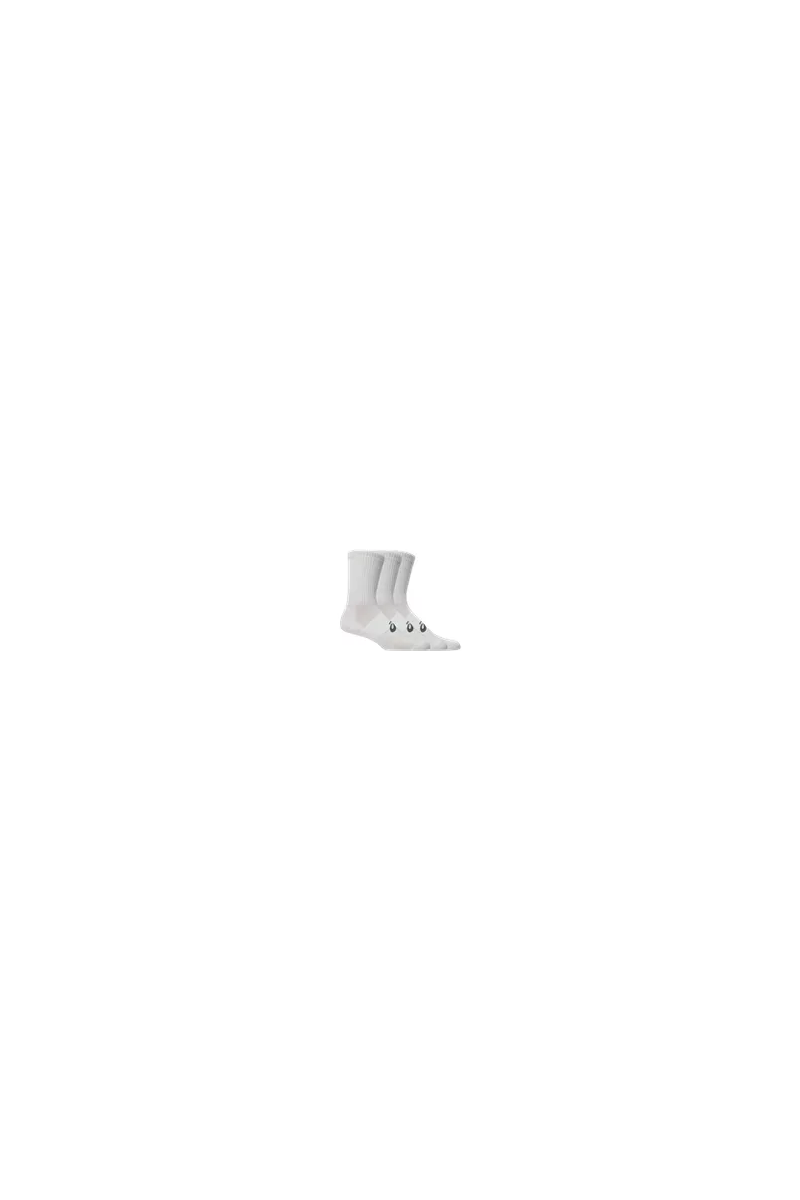 Chaussette Asics unisexe 3 pack crew sock brilliant white 3033C298-100