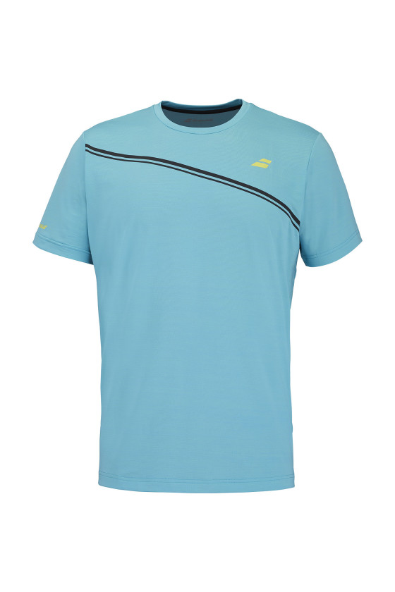 Tee shirt Babolat Homme Compete Crew Neck Scuba Blue 2MF26014