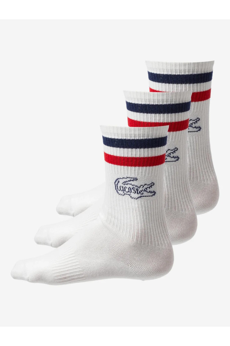 Socks flour navy red lacoste RA9191_WLI