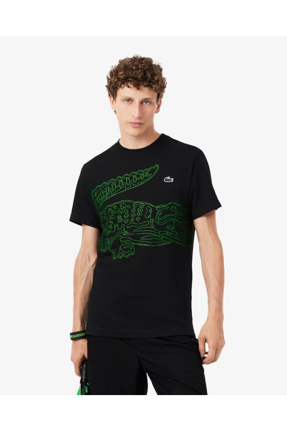 tee-shirt bla fluo green homme lacoste TH6682_xwr