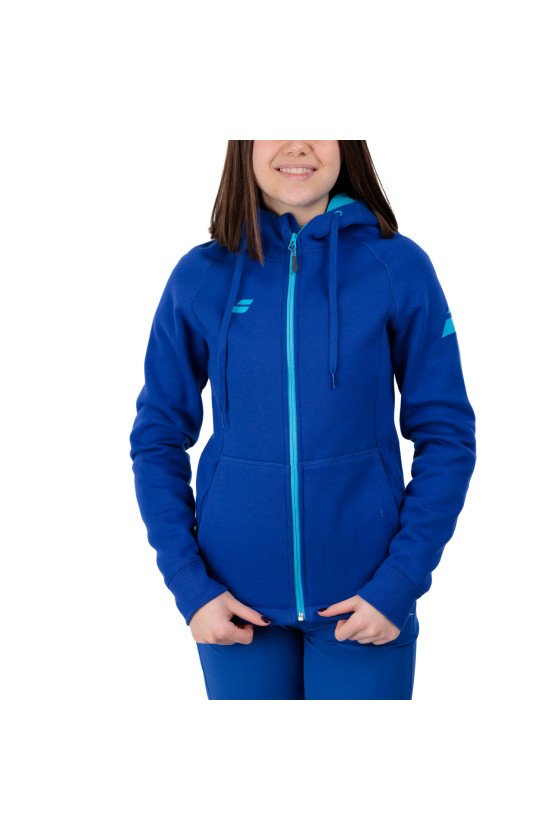 Jacket Babolat Exercise Hood W Sodalite Blue 4Wp2121