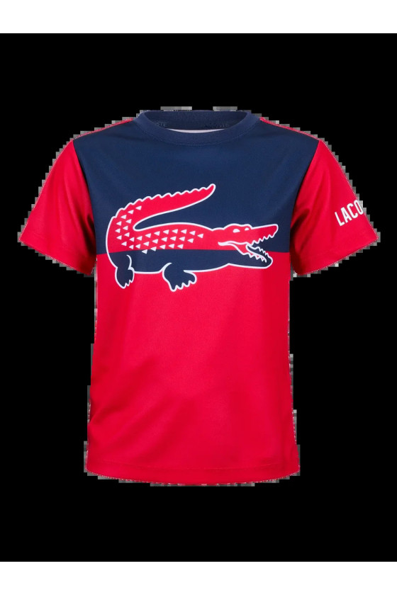 tee-shirt rouge lacoste junior 947676_RCJ