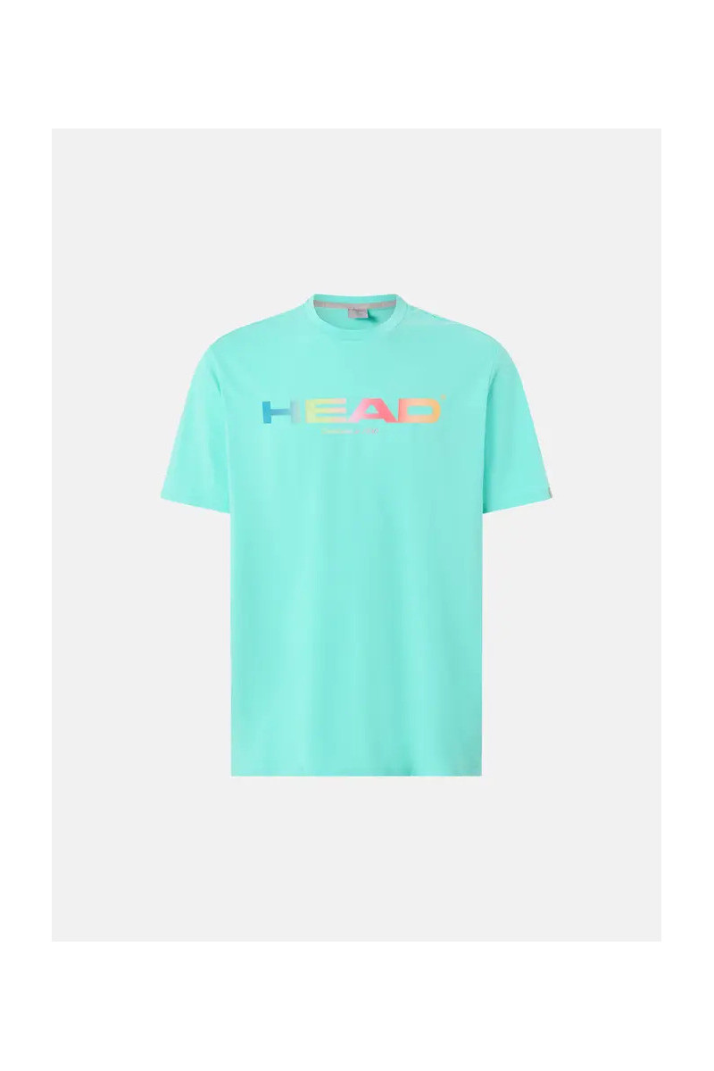 Tee-shirt homme head rainbow turquoise 811435