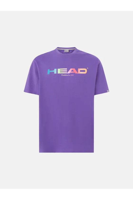 Tee-shirt homme head rainbow purpule 811435
