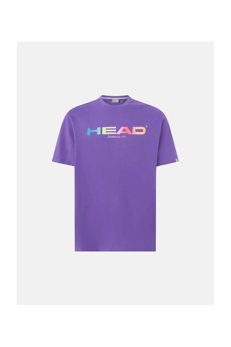 Tee-shirt homme head rainbow purpule 811435