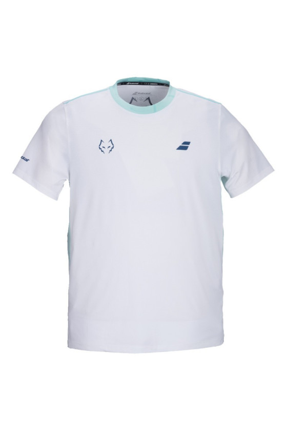 Tee-shirt babolat crew neck lebron white/white 6MZ26011